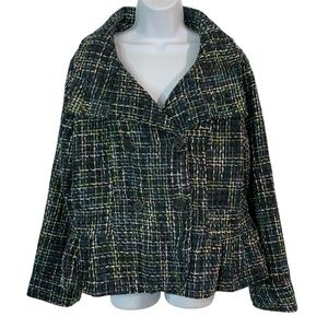 OLEG CASSINI Vintage Double Breasted Cropped Jacket